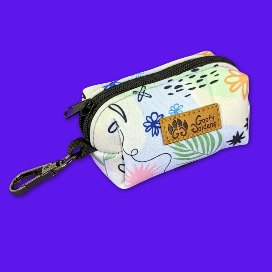 pochette de sacs à déjections canines Pastel aux couleurs rose bleu jaune et vert pastel