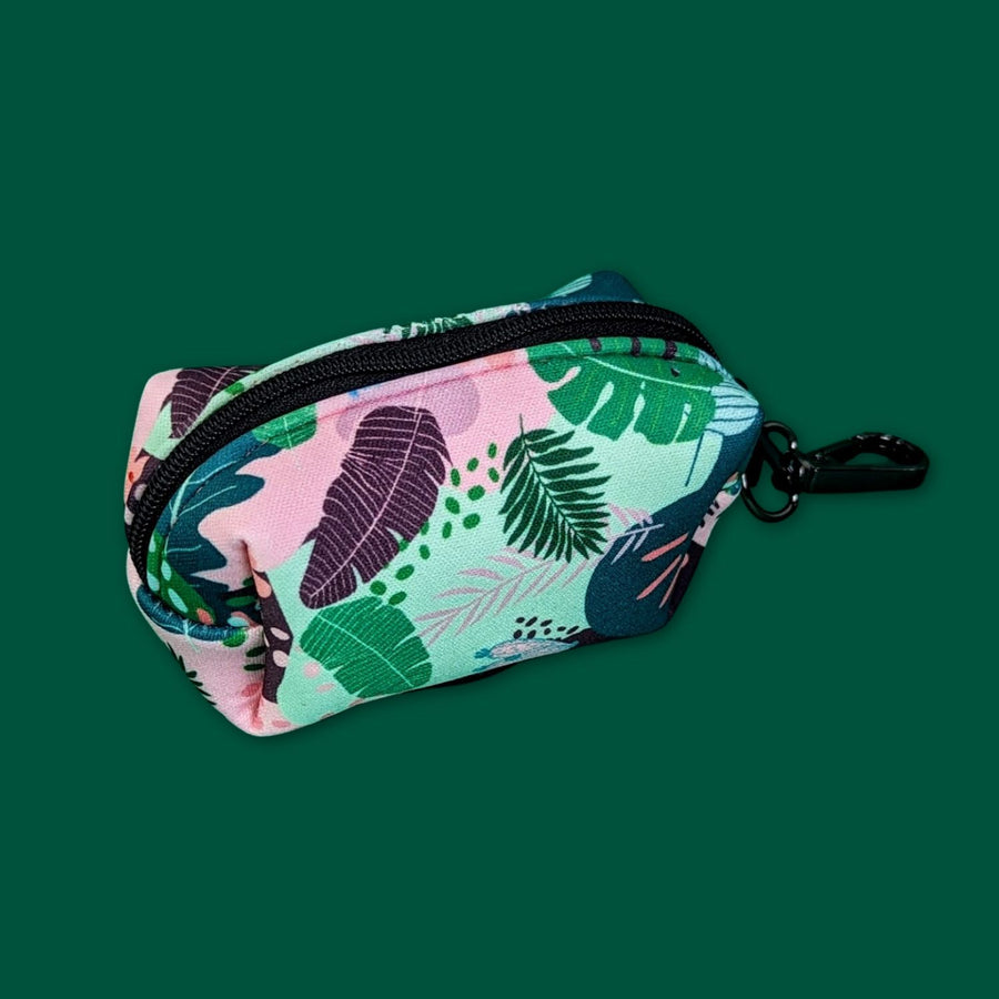 Distributeur original de sacs à déjections canine motif Cactus vert rose et mauve