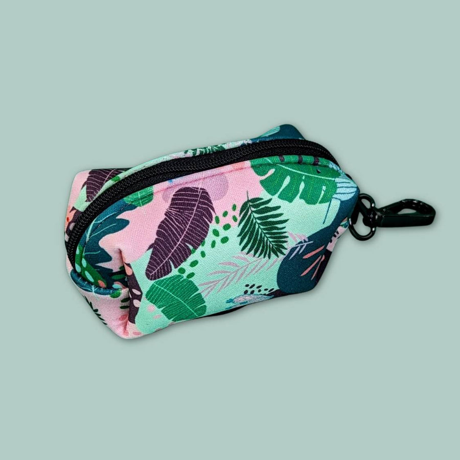 Distributeur original de sacs à déjections canine motif Cactus vert rose et mauve
