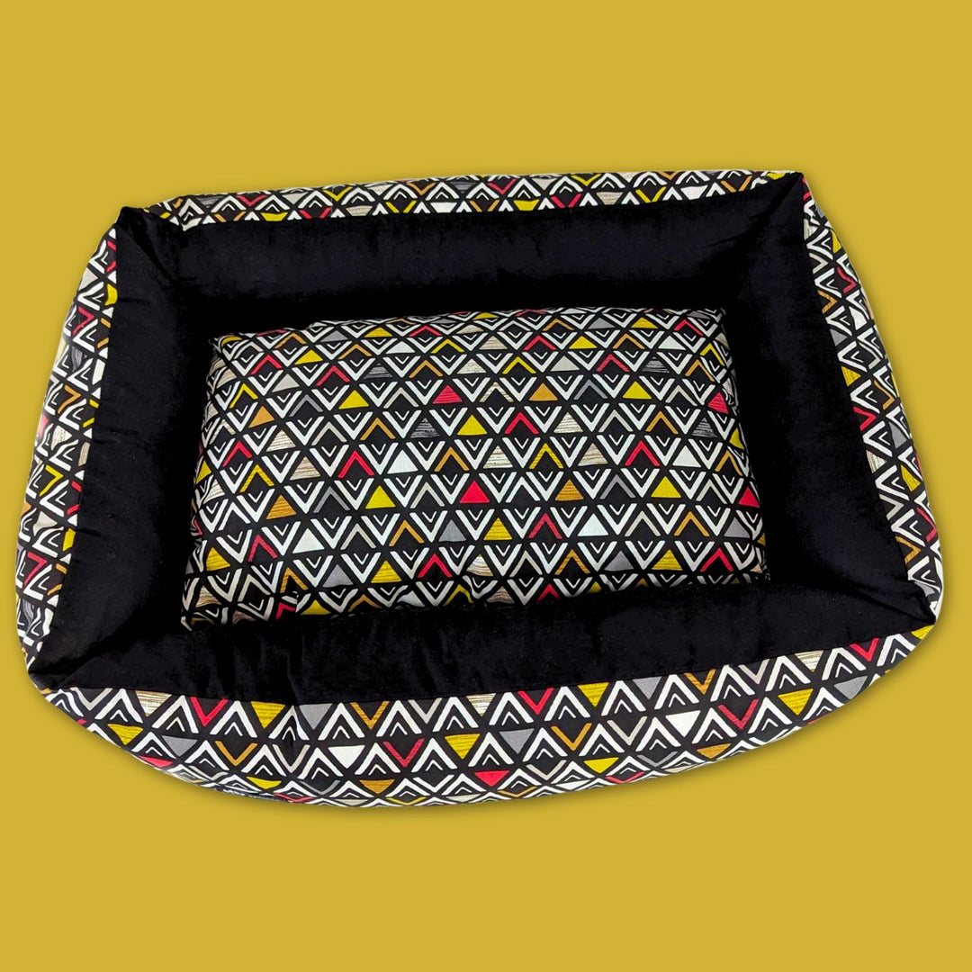 Dog basket Aztec