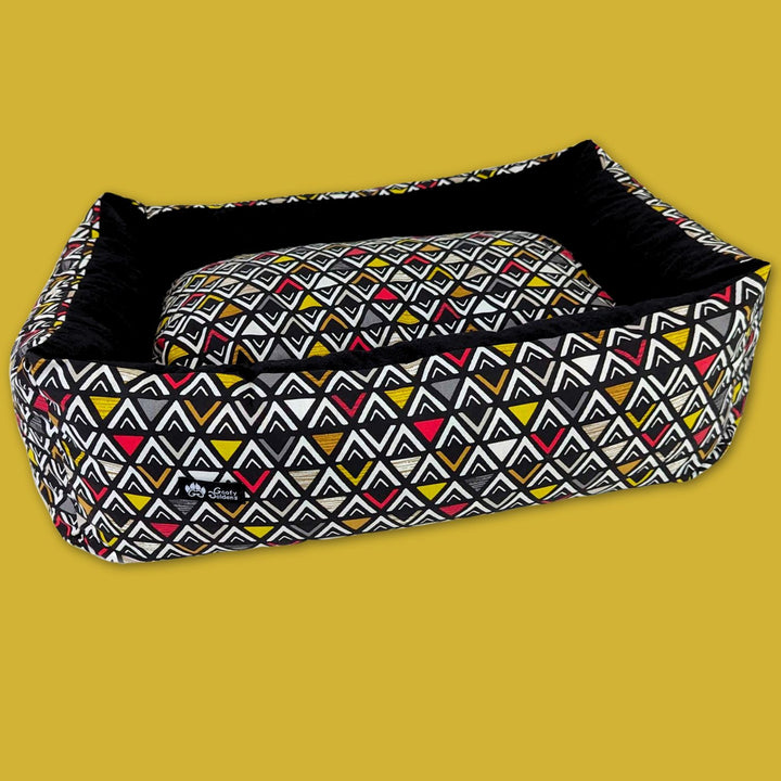 Dog basket Aztec