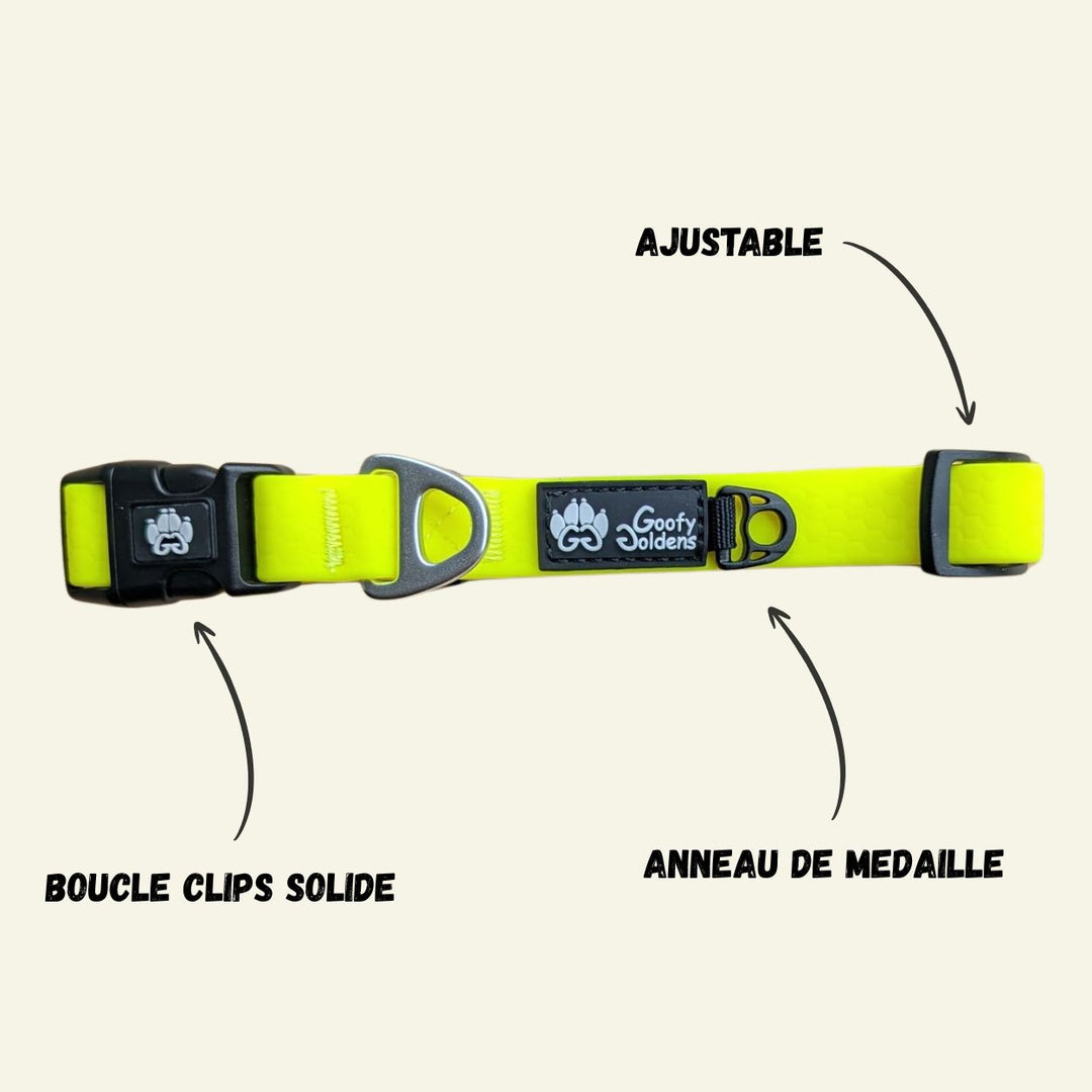 Collier imperméable Jaune fluo