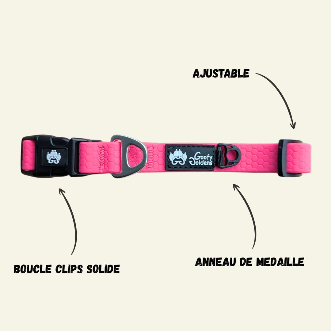 Collier imperméable Rose fluo