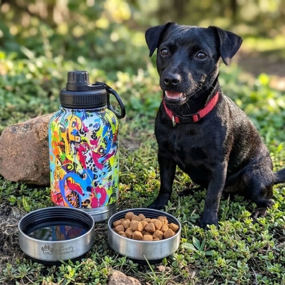 Gourde 1L pour chien Graffiti