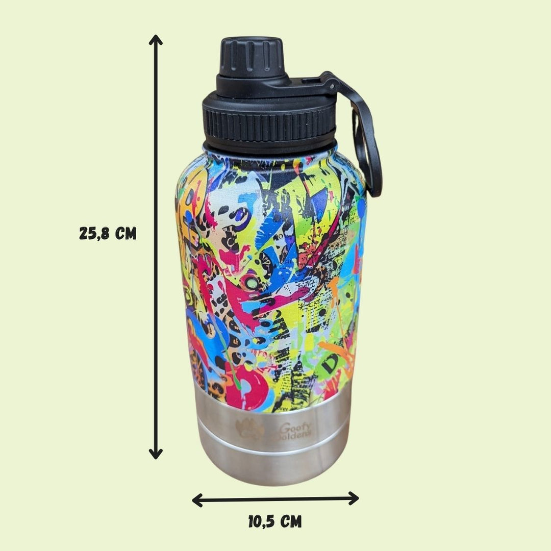 Gourde 1L pour chien Graffiti