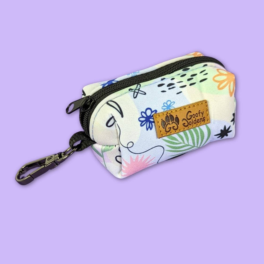 pochette de sacs à déjections canines Pastel aux couleurs rose bleu jaune et vert pastel