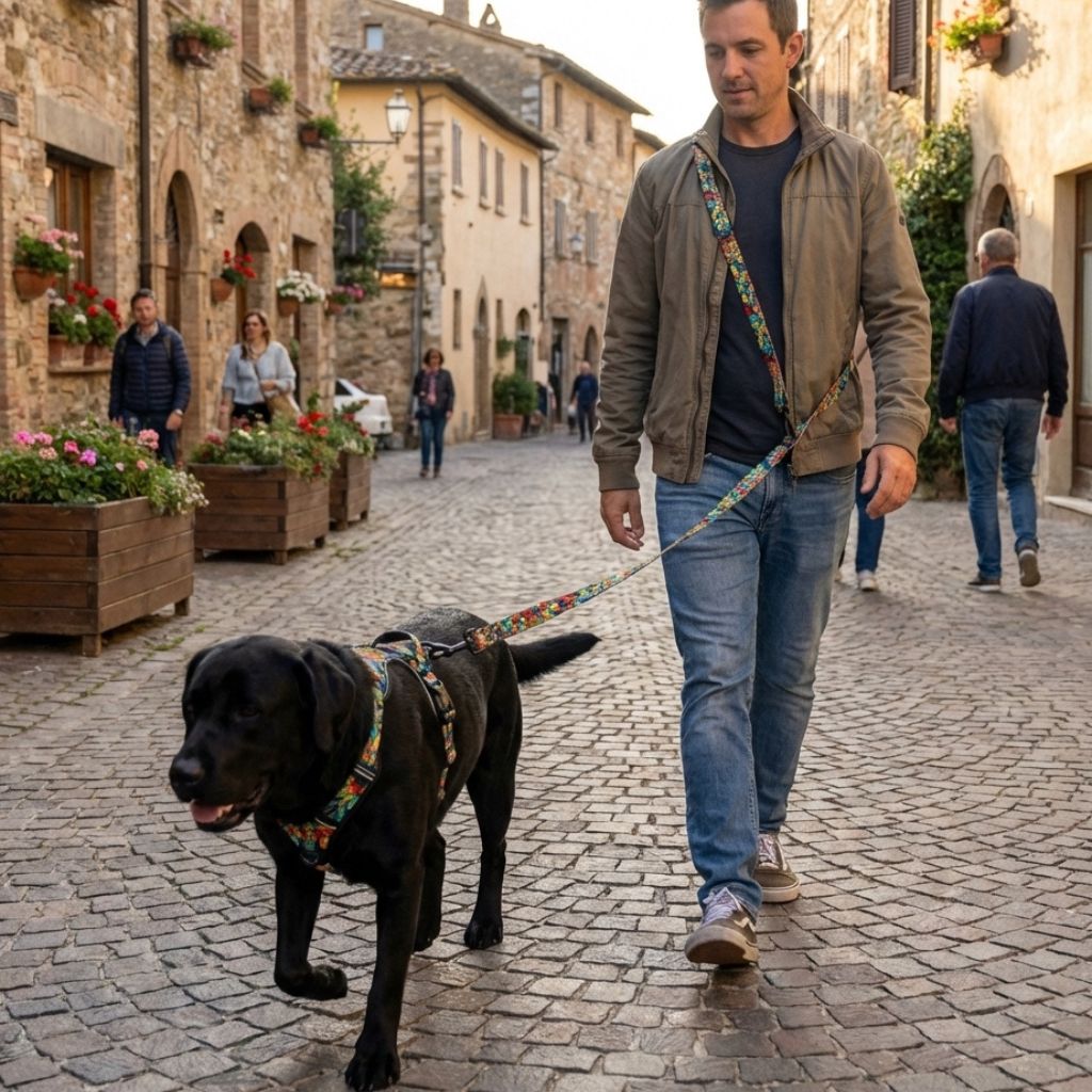 Laisse pour chien Mandala multiposition