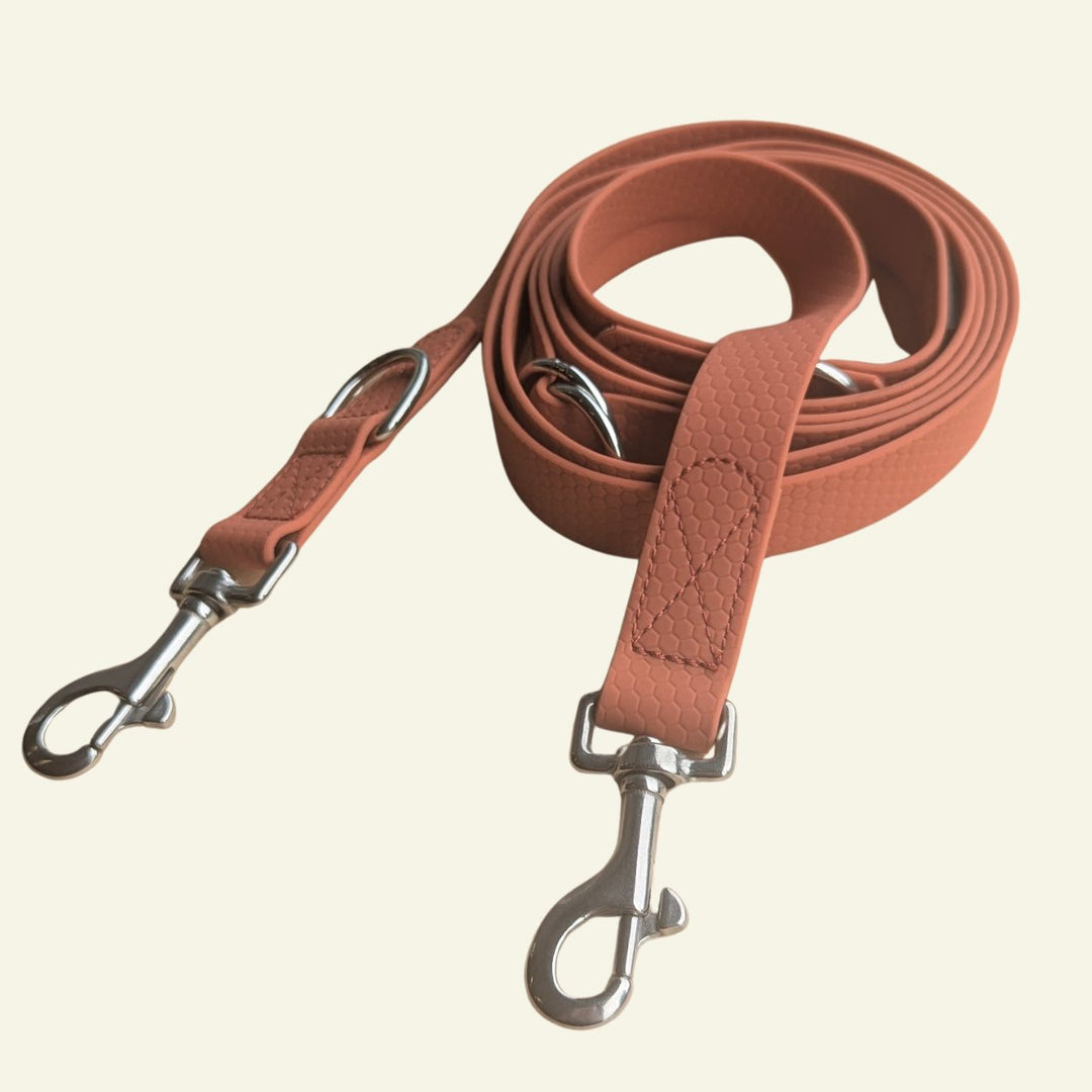 Laisse multiposition imperméable Ocre