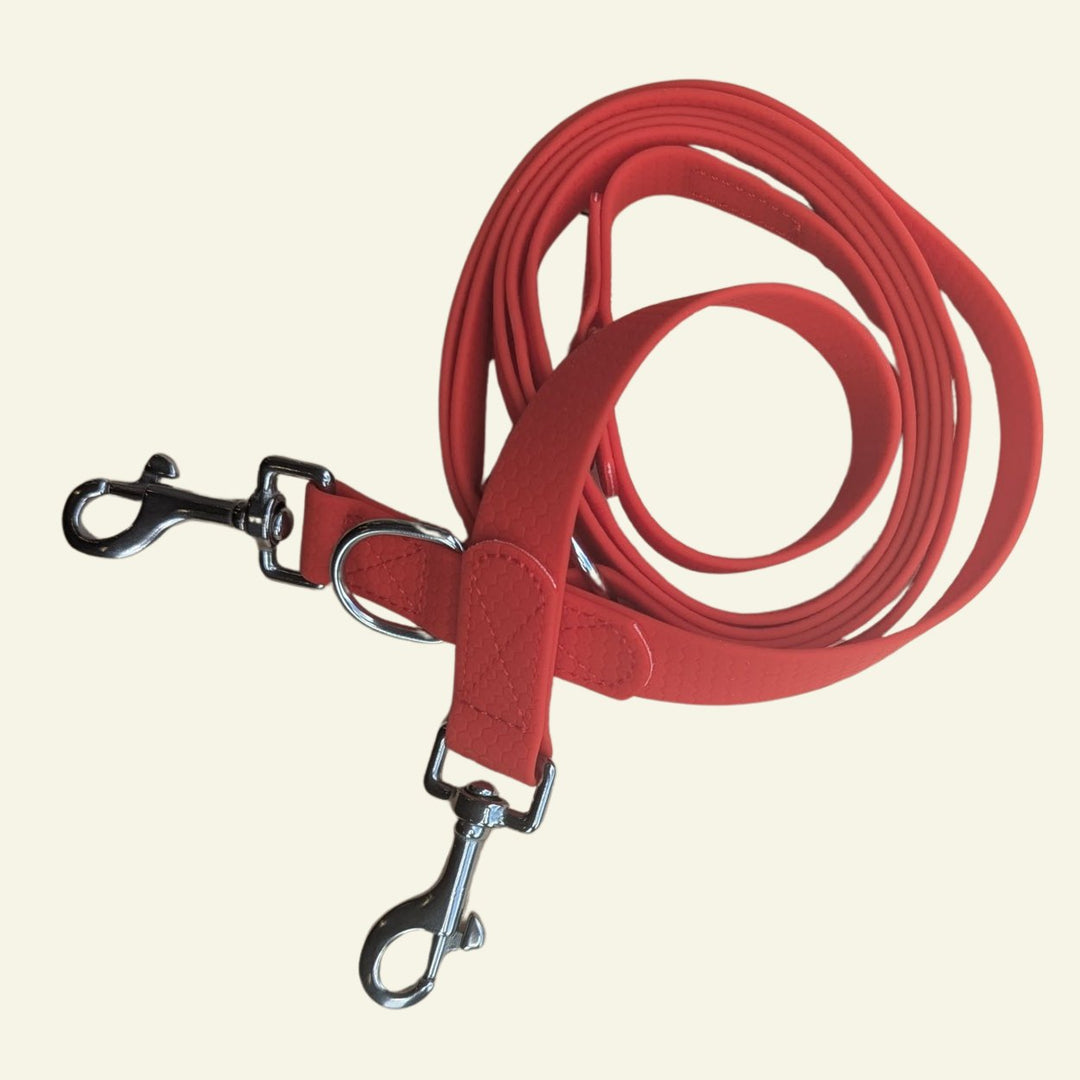 Laisse multiposition imperméable Rouge