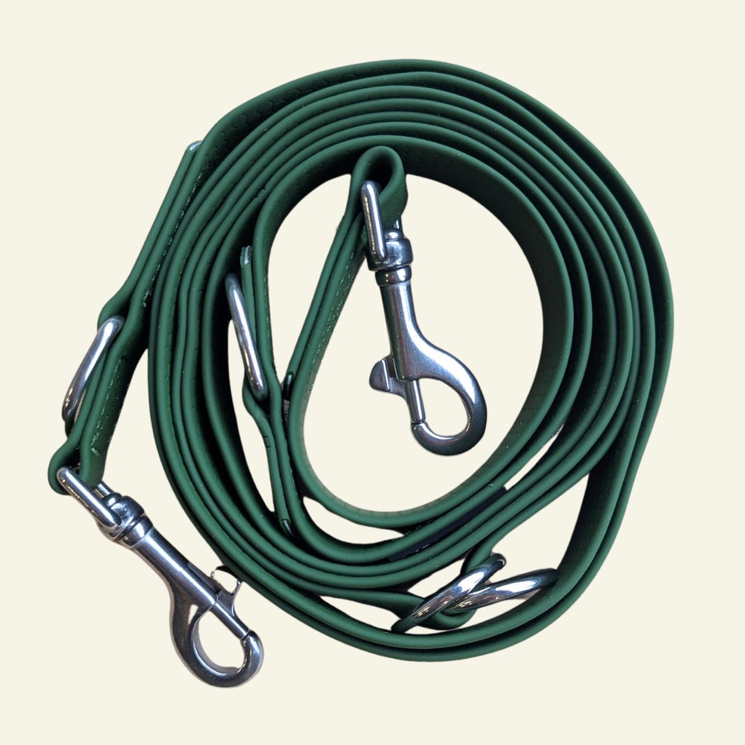 Laisse multiposition imperméable Vert kaki