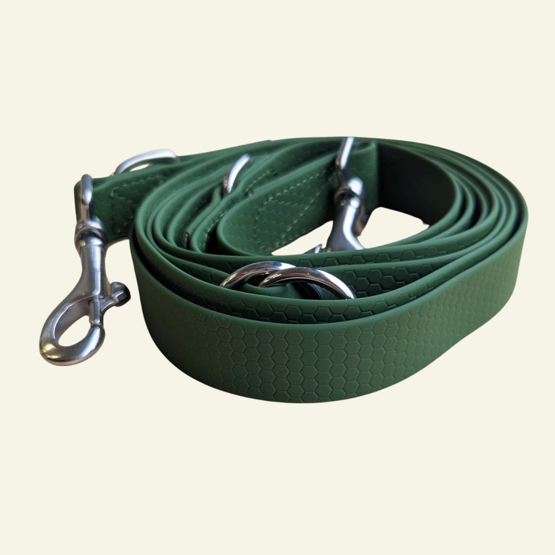 Laisse multiposition imperméable Vert kaki